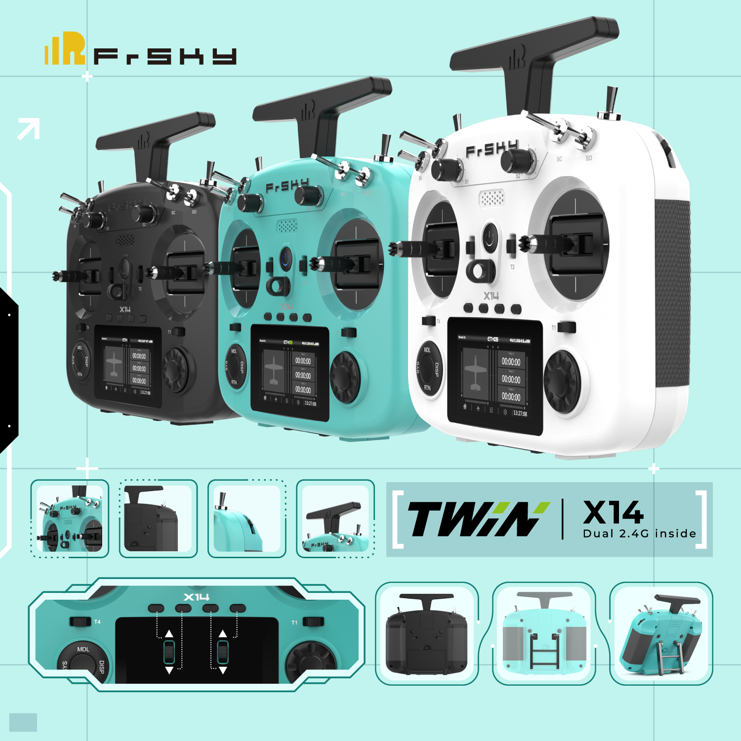 Frsky Tandem X Pro Aw Edition M And G Dual Band Telemetry Radio With Ethos Operating